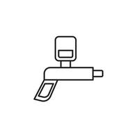 vector de combustible de pistola para presentación de icono de símbolo de sitio web