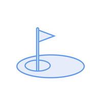 vector de campo de golf para presentación de icono de símbolo de sitio web