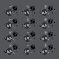 Beautiful background, pattern with skulls and stars vector