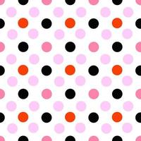 seamless pattern polka dots background vector