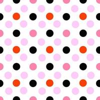 seamless pattern polka dots background vector