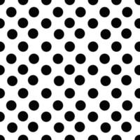 seamless pattern  black and white dots vector