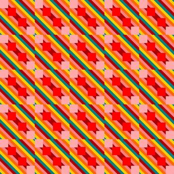 seamless pattern with shapes design vector