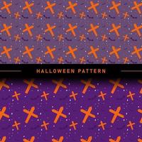 Flat Design Halloween Pattern Collection vector