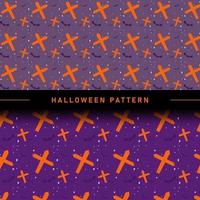 Flat Design Halloween Pattern Collection vector