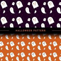 Flat Design Halloween Pattern Collection vector