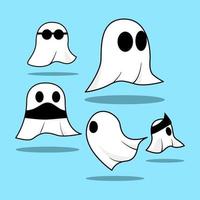 Cute Halloween ghost Vectors Illustrations