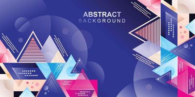 Geometric abstract banner background design vector