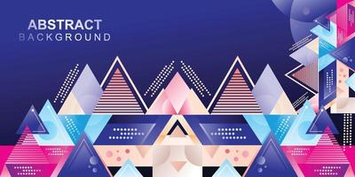 Geometric abstract banner background design vector