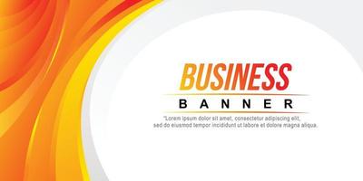 Yellow color wave design for business banner design template vector