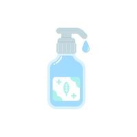 Alcohol gel bottle for washing hands, Icon, Vector and Illustration.