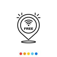 Free internet icon, Vector and Illustration.