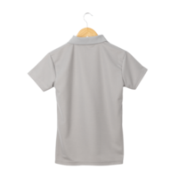 maquete de camisa polo cinza pendurada, arquivo png