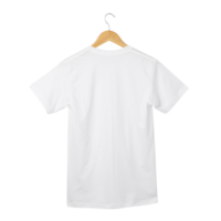 vit t skjorta attrapp hängande, realistisk t-shirt png