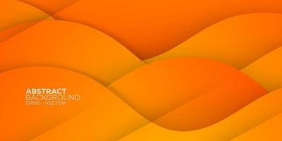 orange abstract background with lines wave liquid style backdrop orange colorful fresh creative backdrop eps10 vector