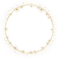 marco de corona de garabato dorado de diente de león png