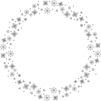 corona de arte de línea de garabato mínimo de navidad png