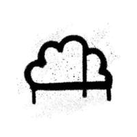 Graffiti Spray Paint Cloud Isolated Vector Illustration