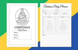 Christmas Party Planner vector