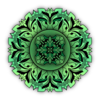 The green flower mandala png