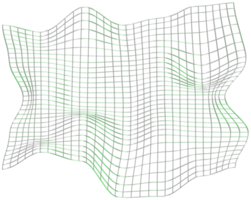 conjunto de rótulos e quadros de formas geométricas da moda, grade, wireframe, elementos de design de círculo. gradiente azul, formas abstratas com efeito 3d realista cromado. elemento de design geométrico futurista retrô png