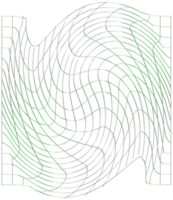 uppsättning av trendig geometrisk former etiketter och ramar, rutnät, trådram, cirkel design element. lutning blå, abstrakt former med krom realistisk 3d effekt. retro trogen geometrisk design element png