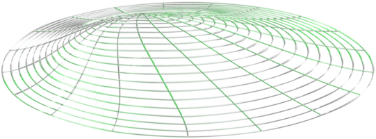 conjunto de etiquetas y marcos de formas geométricas de moda, cuadrícula, estructura alámbrica, elementos de diseño circular. azul degradado, formas abstractas con efecto 3d cromado realista. elemento de diseño geométrico retro futurista png