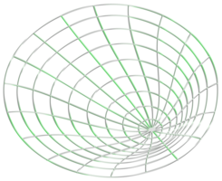 conjunto de etiquetas y marcos de formas geométricas de moda, cuadrícula, estructura alámbrica, elementos de diseño circular. azul degradado, formas abstractas con efecto 3d cromado realista. elemento de diseño geométrico retro futurista png