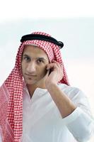 arab business man at bright office photo