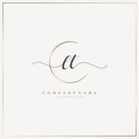 LT Initial Letter handwriting logo hand drawn template vector, logo for beauty, cosmetics, wedding, fashion and business vector