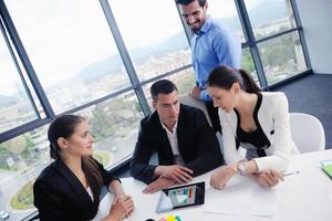 business people group in a meeting at office photo