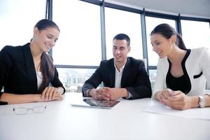 business people group in a meeting at office photo