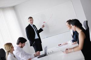 empresarios en una reunión en la oficina foto