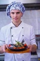 Chef preparing food photo