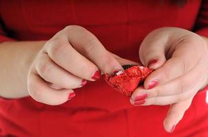 chocolatete in hand photo