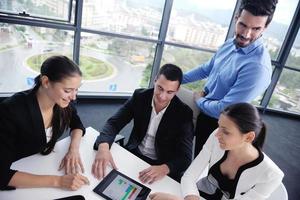 business people group in a meeting at office photo