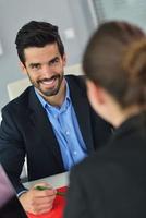 business people in a meeting at office photo