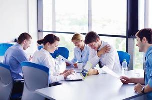 business people in a meeting at office photo