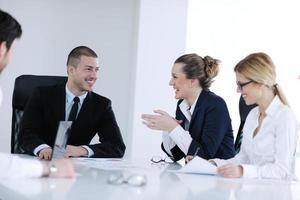 business people in a meeting at office photo