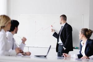 business people in a meeting at office photo