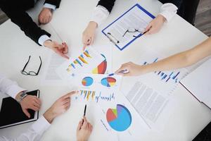 business people in a meeting at office photo