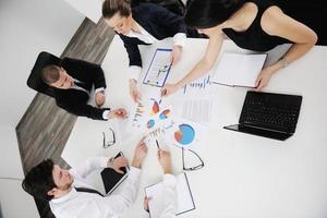 business people in a meeting at office photo