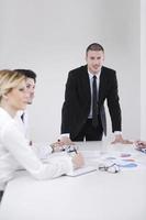 business people in a meeting at office photo