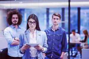 Portrait of a startup business team At A Meeting photo