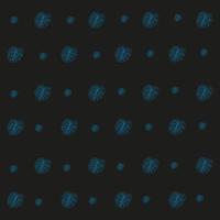 Illustration Leaf Pattern Blue Color in Black Background for Cover Template Background Textile and Wallpaper Vector Eps10