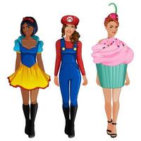 Halloween Costume Character Set 02. Vector Illustration