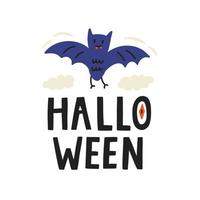 Cute Bat Halloween vector