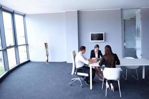 business people group in a meeting at office photo