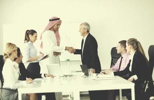 Arabic business man at meeting photo