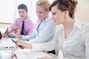 group of business people at meeting photo